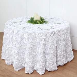 <span class=keywords><strong>Tovaglia</strong></span> Rotonda in Poliestere con Ricamo Tridimensionale di Rose Colorate di Lusso per Uso Alberghiero, Fornitura Personalizzata per E-Commerce Transfrontaliero - Product Image 2