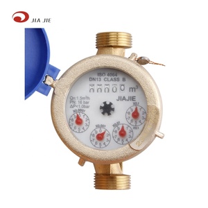 ISO 4064 Class B <span class=keywords><strong>Meter</strong></span> duy nhất máy bay phản lực đồng thau Đồng hồ nước cơ thể - Product Image 6