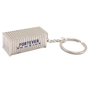 Llavero de Contenedor de Remolque de Camión en Oferta, Llavero de Contenedor de Remolque 3D para Regalo Promocional de Empresa de Transporte - Product Image 1