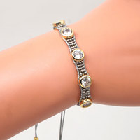 Perle de rocaille Miyuki en verre ajustable, nouvelle conception, fait à la main, bracelet tissé, vente en gros