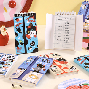 <span class=keywords><strong>Libro</strong></span> <span class=keywords><strong>de</strong></span> palabras <span class=keywords><strong>de</strong></span> <span class=keywords><strong>la</strong></span> serie Cow Cat, encuadernación <span class=keywords><strong>de</strong></span> doble espiral, portátil para <span class=keywords><strong>el</strong></span> aprendizaje del vocabulario y como regalo - Product Image 2