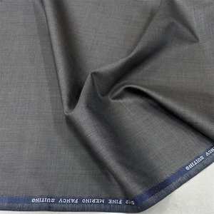 Tessuto in <span class=keywords><strong>Lana</strong></span> 100% Super 130s 285G Grigio Scuro Sharkskin di Alta Qualità, Rimanenze di Stock per Abiti in <span class=keywords><strong>Lana</strong></span> - Product Image 4