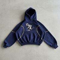 Pull à capuche oversize streetwear de haute qualité en molleton de coton 430 g/m² pour homme, hiver, avec impression numérique