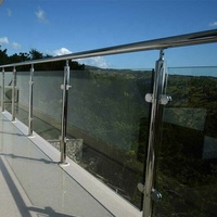 Daiya — support de balustrade en acier inoxydable, avec balustrade en verre
