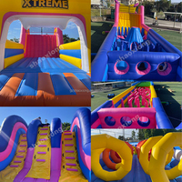 Château Commercial Gonflable pour Parc d'Attractions, Jeux de Sport en Plein Air pour Enfants, Parcours d'Obstacles et Aires de Jeux Thématiques