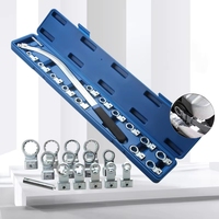 Clé à poulie de courroie de voiture 15-en-1, outils réglables pour démontage et montage de tendeurs de courroie, réparation moteur, étui rigide OEM