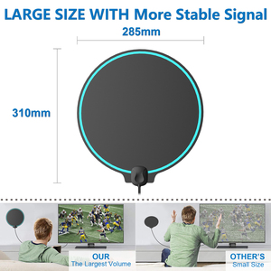 Antena <span class=keywords><strong>de</strong></span> <span class=keywords><strong>Televisión</strong></span> Digital <span class=keywords><strong>Interior</strong></span> 4K 1080P <span class=keywords><strong>de</strong></span> Alta Calidad Antuko, Amplificador con Base Magnética, Certificación CE/FCC/ROHS, Recepción UHF <span class=keywords><strong>de</strong></span> Largo Alcance - Product Image 4