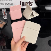 Miroir de poche pliable en cuir PU avec logo personnalisé - Miroir de maquillage portable pour les voyages, miroir compact de taille portefeuille, vente en gros