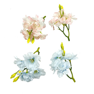 Bouquet de fleurs de cerisier artificielles, 10,5 cm de haut, décoration de mariage, décoration de la maison, accessoires de photographie - Product Image 5