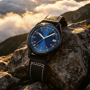 Montre de style pilote avec mouvement mécanique <span class=keywords><strong>Seiko</strong></span> Nh35 de 39 mm et 36 mm, étanche à 10 ATM, logo OEM, logo personnalisé, montre sport pour homme - Product Image 5