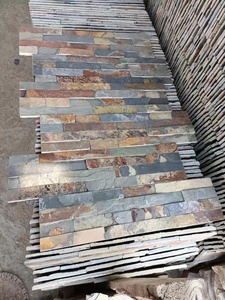 Giá bán buôn Trung Quốc chia bề mặt tự nhiên gỉ <span class=keywords><strong>Slate</strong></span> tấm Ốp bên ngoài bức tường văn hóa đá tường ốp gạch - Product Image 3