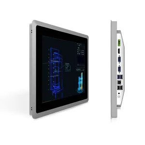工业面板pc win i3 i5 linux BIS防水触摸屏工业面板pc 15英寸触摸屏显示器