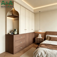 Meubles de chambre à coucher de style nouveau, armoire en bois classique