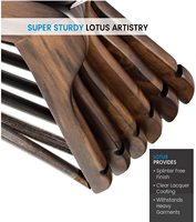 Tailai Hout Pak Hangers Voor Kleding Premium Kwaliteit Houten Kleerhangers Met Logo Sterk En Duurzaam Pak Hangers Natuur