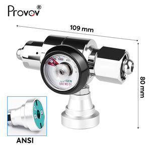 Conectores Estándar para Cilindros de <span class=keywords><strong>Gas</strong></span>, Regulador de Oxígeno Médico Portátil Pequeño para Ambulancia, Hospital, Clínica, Sistema de Suministro de O2 - Product Image 5