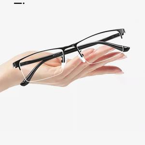 Nouvelles lunettes semi-cerclées en alliage pour hommes 34130 pour usage professionnel Printemps 2022 Fabriqué au Jiangsu - Product Image 5