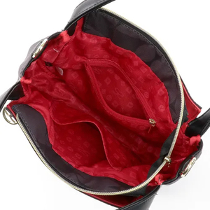 Patterned Hand-Held Shoulder Bag Detachable Chain Strap Durable Foldable Polyester Fiber + Synthetic Leather Handbag Zipper 3L+ - Product Image 3