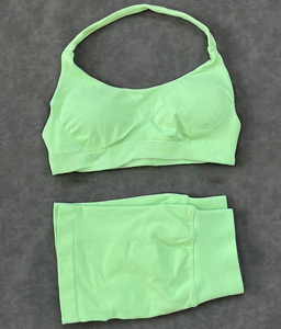 2 Pezzi <span class=keywords><strong>Reggiseno</strong></span> <span class=keywords><strong>Sportivo</strong></span> <span class=keywords><strong>da</strong></span> Yoga per <span class=keywords><strong>Donna</strong></span>, Senza Cuciture, con Spalline Incrociate, Sexy, con Schiena Aperta, Imbottito, Top <span class=keywords><strong>da</strong></span> Yoga a Supporto Medio, Crop Top <span class=keywords><strong>da</strong></span> Palestra - Product Image 3