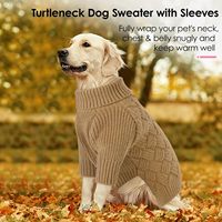 Gilet en laine sans manches pour petits chiens, veste confortable en polyester avec passants pour la ceinture, design facile à porter pour un usage quotidien