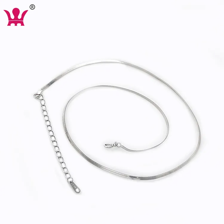 S925 Sterling Silver Dainty Simple Flat Snake Chain Link Chokers Necklace Womens Small Short Necklaces Jewelry for Teen Girls