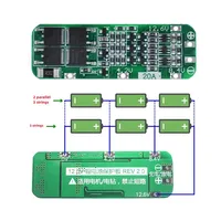 Carte de protection BMS PCB pour batterie Li-ion 3S 20A 18650, module de cellule Lipo 12,6V pour moteur de perceuse 64x20x3,4mm