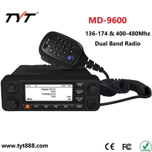 TYT MD-9600 dmr راديو المزدوج الفرقة ، العرض المزدوج ، المزدوج الاحتياطية 3000 قنوات 50w انتاج الطاقة راديو المحمول