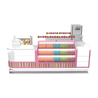 Kiosque à bonbons coloré de 10x10 pieds, stand de bonbons pour centre commercial, comptoir de présentation de desserts, comptoir de magasin à vendre