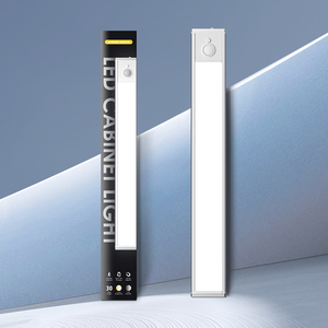 Sensor de movimiento LED tira de luz recargable debajo del Gabinete iluminación para baño interior despensa cajón estantería Mostrador de exhibición - Product Image 2