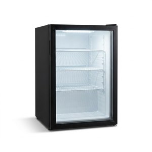 Réfrigérateur vertical mécanique 40L avec porte vitrée pour boissons, refroidissement par air, congélateur, refroidisseur de bière, vitrine de boissons - Product Image 1