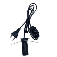 Support de lampe à vis E27, capuchon de lampe à sel, prise à clip, interrupteur variateur, cordon d'alimentation intégré, accessoires de gradation