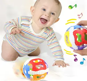 Komik bebek oyuncakları küçük Loud Bell topu çıngıraklar mobil oyuncak bebek Speelgoed yenidoğan bebek zeka kavrama eğitici oyuncaklar
