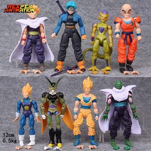 HESPER Lot de 8 figurines <span class=keywords><strong>manga</strong></span> de 12 cm, Dragon Son Goku Frieza Piccolo, figurines d'action en PVC, jouets d'anime - Product Image 2