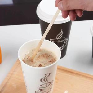 Bamboo <span class=keywords><strong>Cafe</strong></span> Stick Cubiertos desechables Agitador de café de madera - Product Image 5