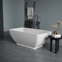 Baignoire autoportante en résine de pierre, finition mate, style italien, pour entrepreneur de construction, qualité supérieure, pour manoir