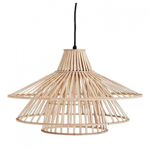 New model indoor Bamboo Pendant Lamp Shade Chandelier Ceiling light Handcrafted Chandelier made in China