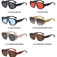 Lunettes de soleil aviateur vintage tendance 2026 avec logo personnalisé, monture PC, protection UV400, double pont, carrées, pour hommes et femmes