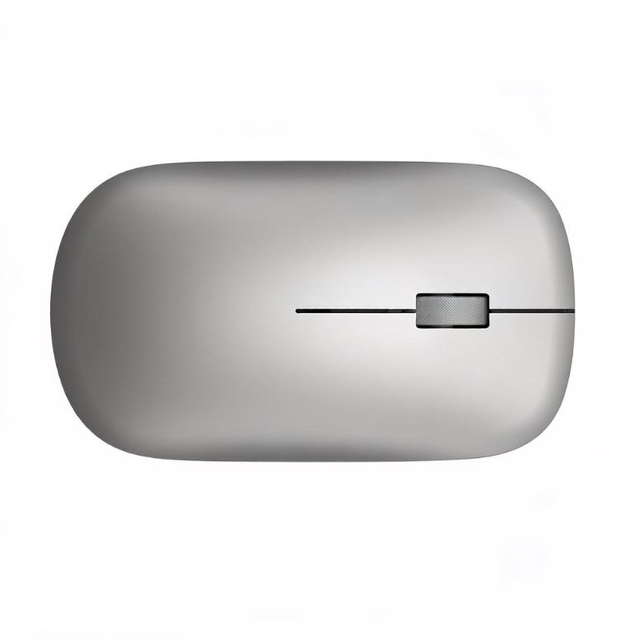 Compact Ultra-thin Office Wireless Mouse CM881, Storable USB Receiver Anti-slip Metal Roller Wireless Mouse