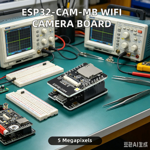 Carte de développement ESP32-CAM-MB, caméra WIFI 5MP avec compression H.264, port série Micro USB CH340G 4.75V-5.25V FYX - Product Image 6