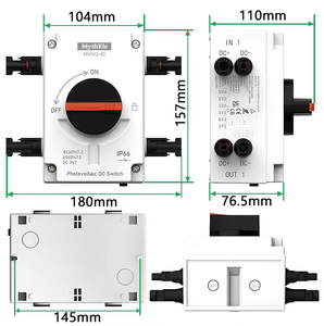 MythEle MXNQ-40 Vente directe usine Conception résistante aux intempéries pour l'extérieur Fiable IP66 32A DC 1500V <span class=keywords><strong>Interrupteur</strong></span> d'isolement pour systèmes solaires - Product Image 1