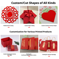 Papier cartonné rouge de qualité supérieure en pure pâte de bois, épais, double face, rouge chinois, format A4, pour bricolage, emballage cadeau, création artistique