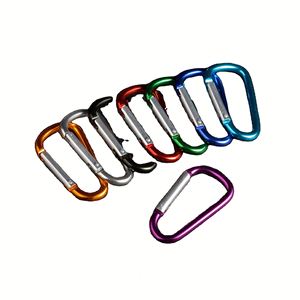 Aluminum Alloy D-Shaped Type D Carabiner Size 5 Climbing <b>Clip</b> Outdoor Buckle Spring-Loaded <b>Hook</b> LED Lig Luggage - Product Image 1