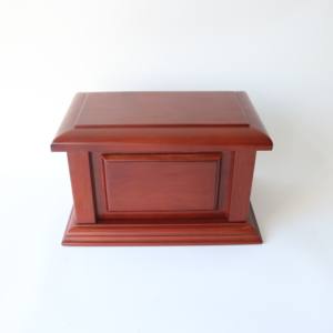 クラシックな無垢材の火葬骨壺、蓋が外せる伝統的な記念骨壺、大人の葬儀用 - Product Image 5