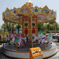 Promotion : Manège intérieur pour enfants et adultes, carrousel de parc d'attractions, balançoire à chevaux pour enfants en extérieur