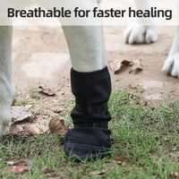 Protecteur de patte de chien de luxe en gros avec semelle en caoutchouc antidérapante botte de soin des plaies canines pour garder les pattes sèches et propres
