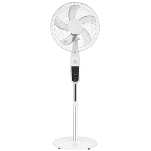 Ventilador recargable de alambre de cobre con luz LED, ventiladores solares Batary Fane de 12 voltios para el hogar, 18 pulgadas - Product Image 4