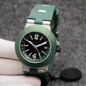 Montre automatique de luxe en aluminium pour homme, montre sport avec affichage double heure 24H et bracelet en caoutchouc - Product Image 2
