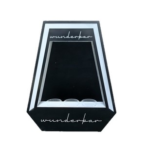 Acrylic Illuminated Champagne Display Stand Three Bottle Wine Rack Base <b>Led</b> <b>Lighted</b> Liquor Holder For KTV <b>Bar</b> Atmosphere Effect - Product Image 5