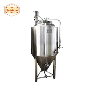 Sıcak satış paslanmaz çelik bira fermantasyon ekipmanları konik fermenter 2bbl