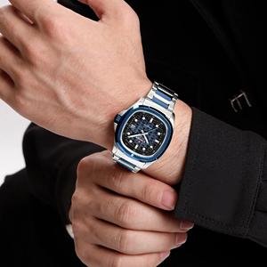 นาฬิกาควอทซ์กันน้ำกีฬา NF9240สำหรับผู้ชายนาฬิกาข้อมือควอทซ์9240แฟชั่นผู้ชายนาฬิกาสแตนเลสสำหรับนักธุรกิจ - Product Image 3