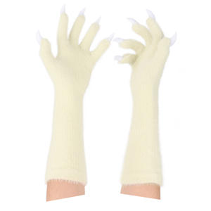 King Mcgreen Star Fursuit <span class=keywords><strong>guantes</strong></span> con uñas Animal Paw Furry Anime Cosplay Kig Roleplay <span class=keywords><strong>guantes</strong></span> cálidos dibujos animados Halloween garras - Product Image 2